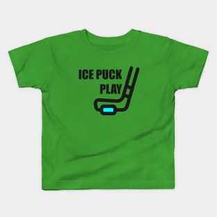 Ice Puck Play Kids T-Shirt
